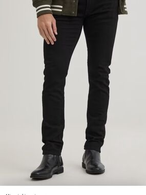 Men GUESS Los Angeles Black Denim Skinny Jeans - Size 34 x 32. See Photo Label.